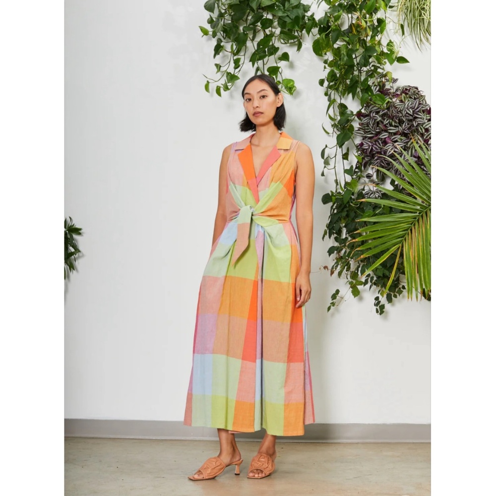 Rujuta Sheth Emily Dress - Jupiter Chex - Size XL
